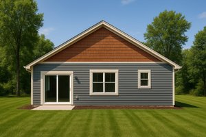 Exterior - Rear Elevation for Craftsman House Plan #112-309 - 4 bed, 3 bath