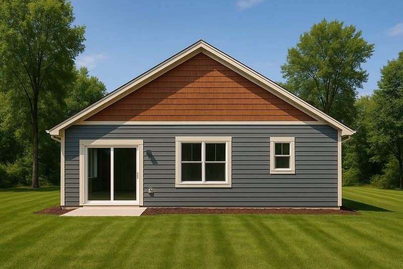 House Blueprint - Exterior - Rear Elevation for Craftsman House Plan #112-309 - 4 bed, 3 bath