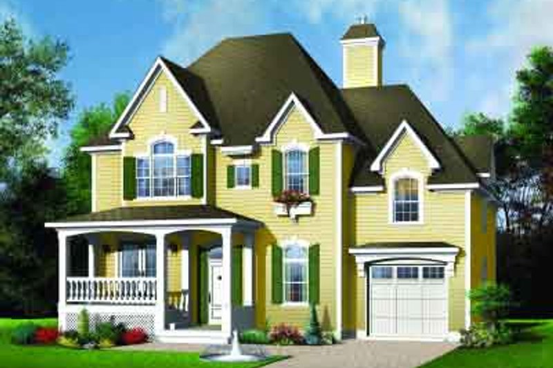 Dream House Plan - European Exterior - Front Elevation Plan #23-575