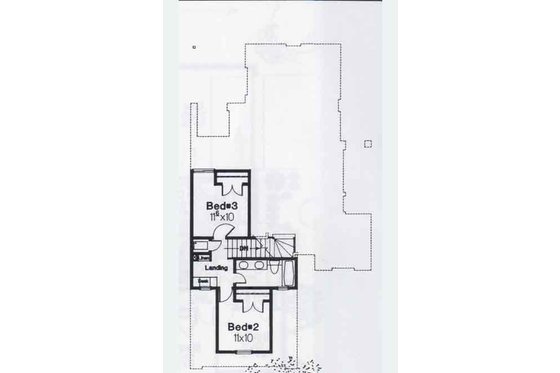 Floor Plan - Upper Floor for Colonial House Plan #310-759 - 3 bed, 2 bath