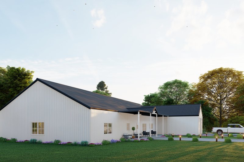 Architectural House Design - Exterior - Other Elevation 1 for Barndominium House Plan #1107-43 - 5 bed, 4.5 bath
