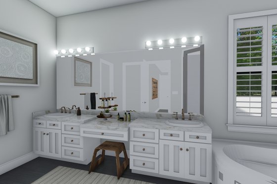 Interior - Master Bathroom for Ranch House Plan #1060-99 - 3 bed, 2.5 bath