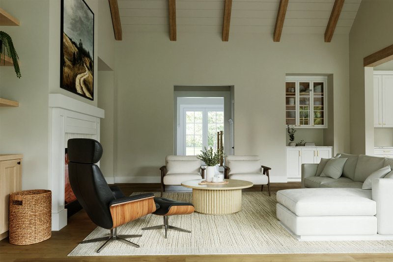 House Blueprint - Interior - Family Room 1 for Tudor House Plan #461-112 - 3 bed, 5.5 bath