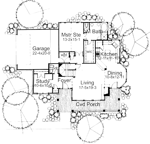 House Plan Design - Country Floor Plan - Main Floor Plan #120-145
