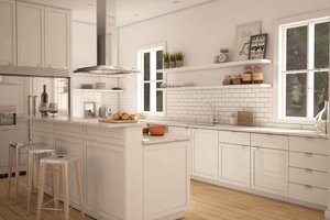 modern farmhouse kitchen elevation
