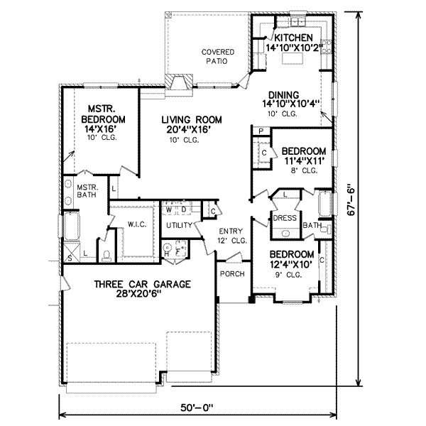 Traditional Floor Plan - Main Floor Plan #65-325