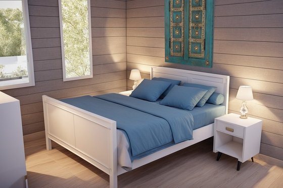 Interior - Bedroom for Contemporary House Plan #542-14 - 2 bed, 1 bath