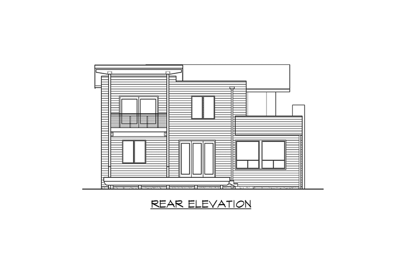 Architectural House Design - Exterior - Other Elevation 3 for Contemporary House Plan #132-228 - 5 bed, 3 bath
