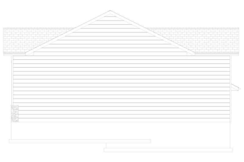Dream House Plan - Exterior - Other Elevation 2 for Traditional House Plan #1060-157, 0.5 bath