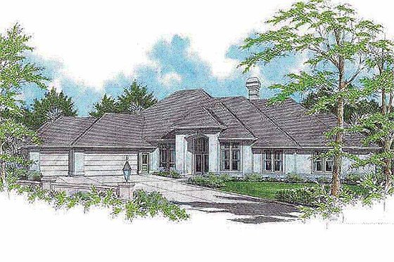 Exterior - Front Elevation 3 for Traditional House Plan #48-129 - 4 bed, 2.5 bath