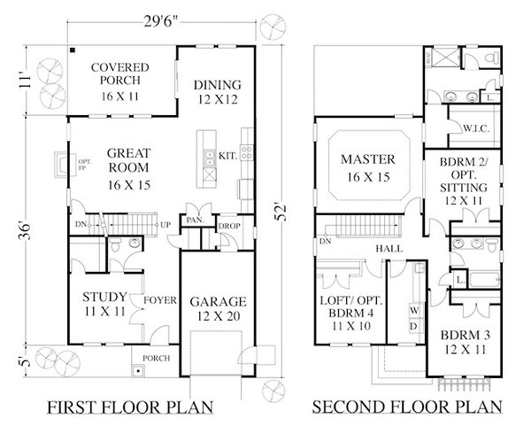 Dream House Plan - Floor Plan - Main Floor for Traditional House Plan #1053-103 - 3 bed, 2.5 bath
