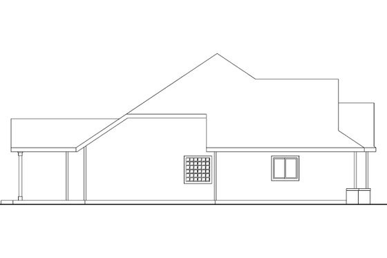 Exterior - Other Elevation for Traditional House Plan #124-590 - 4 bed, 2.5 bath