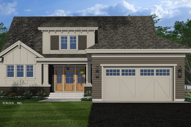 House Plan Design - Exterior - Front Elevation 4 for Craftsman House Plan #51-1301 - 4 bed, 3.5 bath