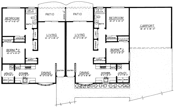 Ranch Floor Plan - Main Floor Plan #303-165