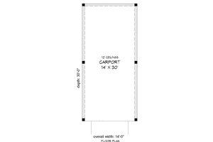 Floor Plan - Main Floor for Country House Plan #932-228, 0 bath