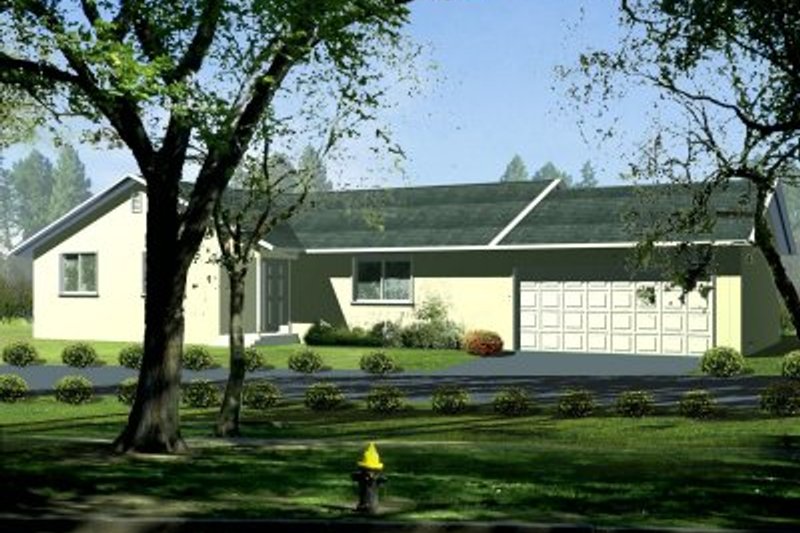 Dream House Plan - Adobe / Southwestern Exterior - Front Elevation Plan #1-245