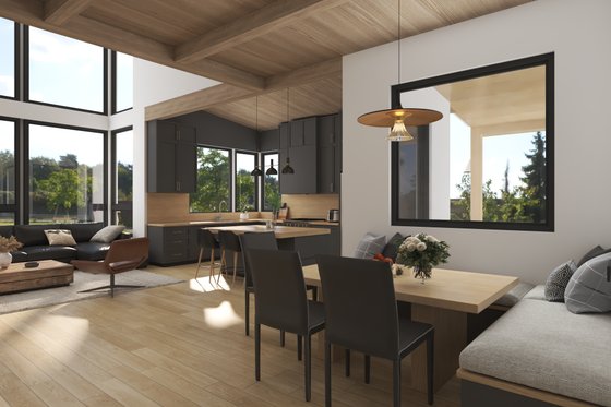 Interior - Dining Room 1 for Barndominium House Plan #1070-221 - 1 bed, 1.5 bath