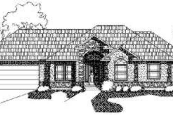Exterior - Front Elevation for Traditional House Plan #24-192 - 5 bed, 3 bath