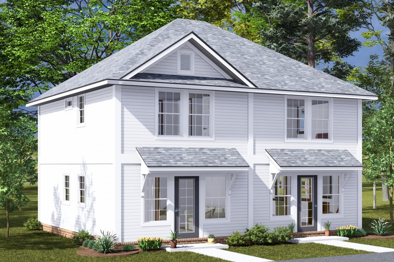 House Plan Design - Exterior - Other Elevation 1 for Cottage House Plan #513-2297 - 2 bed, 1 bath