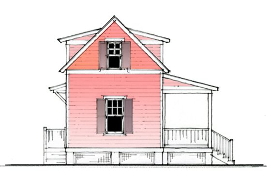 Exterior - Other Elevation 1 for Cottage House Plan #514-8 - 1 bed, 1 bath