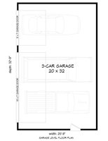 Floor Plan - Main Floor for Traditional House Plan #932-487, 0 bath