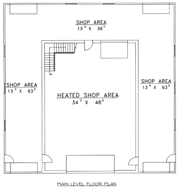 Country Floor Plan - Main Floor Plan #117-483