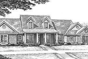 Country Exterior - Front Elevation Plan #310-608