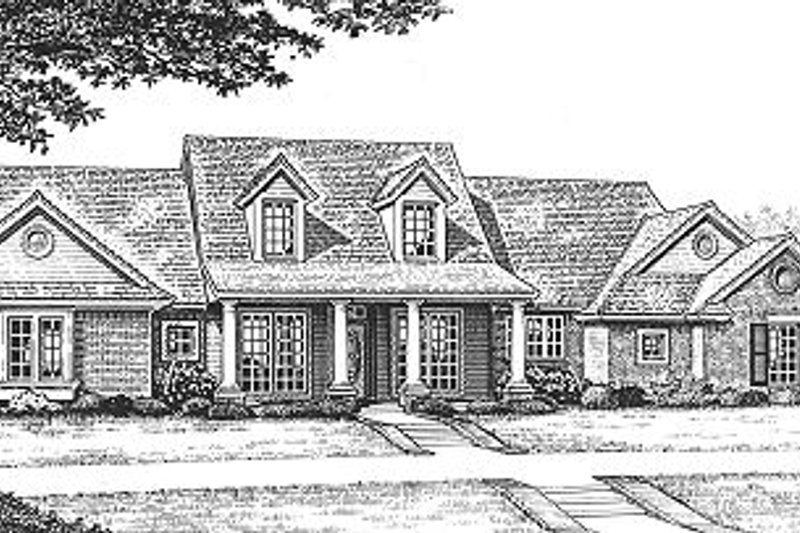 Dream House Plan - Country Exterior - Front Elevation Plan #310-608