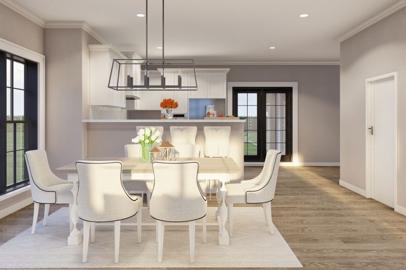 House Plan Design - Interior - Dining Room for European House Plan #17-2526 - 2 bed, 2.5 bath