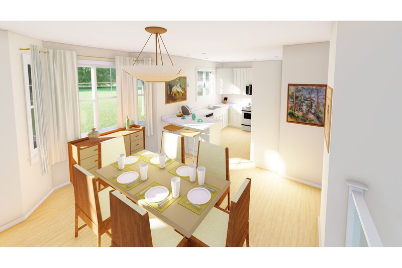 Dream House Plan - Interior - Dining Room for Farmhouse House Plan #126-242 - 3 bed, 2 bath