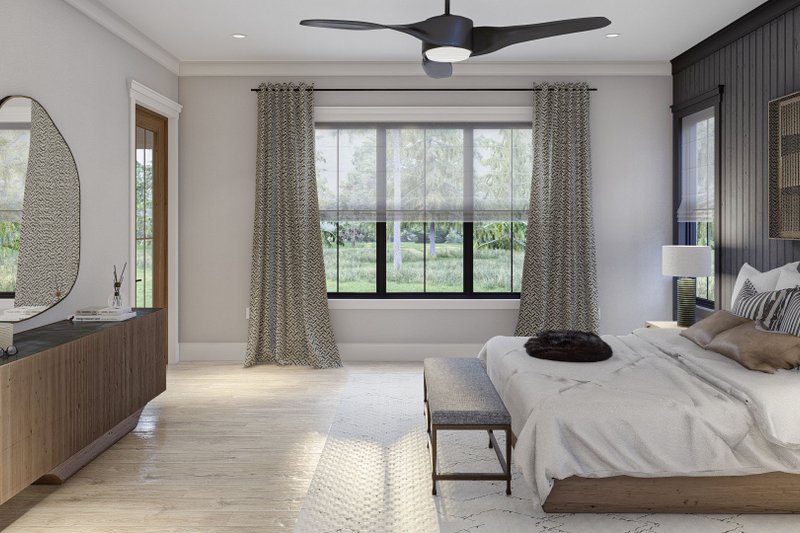 House Blueprint - Interior - Master Bedroom for European House Plan #455-624 - 5 bed, 5.5 bath