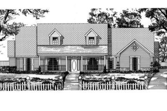 Exterior - Front Elevation for Traditional House Plan #62-123 - 4 bed, 3 bath