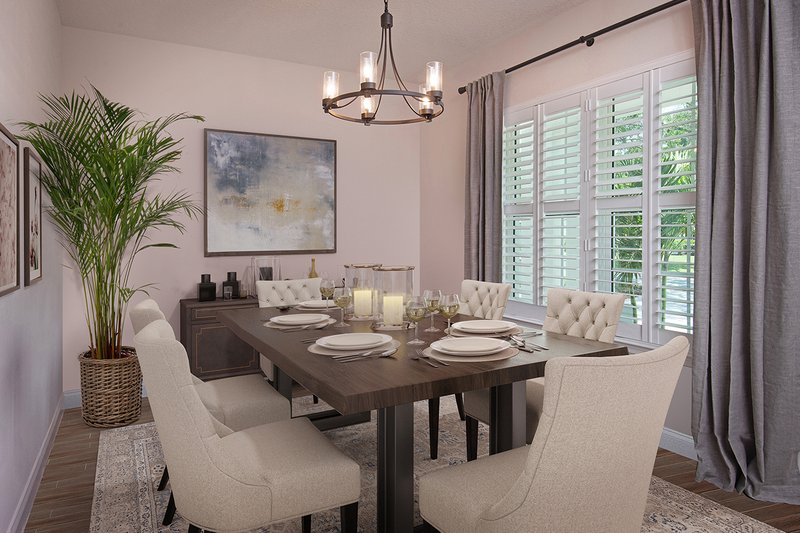 Architectural House Design - Interior - Dining Room for Contemporary House Plan #938-92 - 4 bed, 4 bath