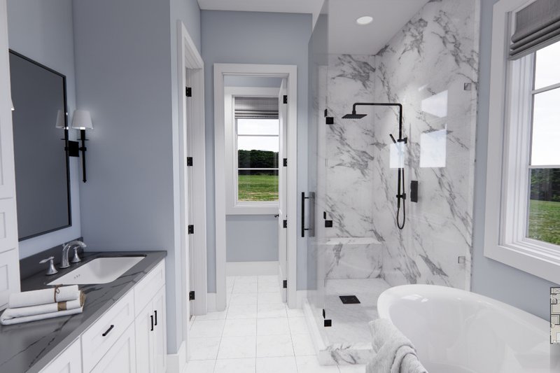House Blueprint - Interior - Master Bathroom for Farmhouse House Plan #51-1228 - 3 bed, 2 bath