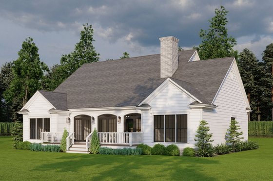 Exterior - Other Elevation 3 for Country House Plan #923-35 - 3 bed, 2 bath