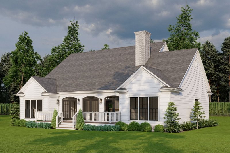 Architectural House Design - Exterior - Other Elevation 3 for Country House Plan #923-35 - 3 bed, 2 bath