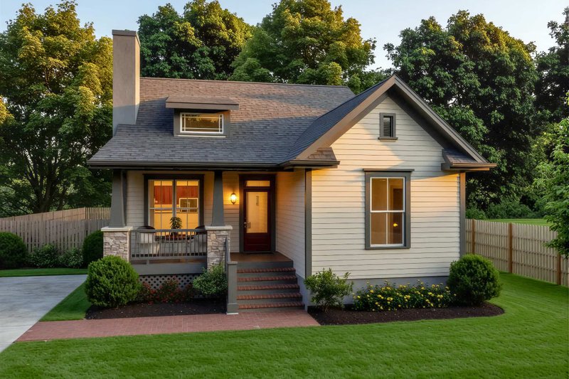 Home Plan - Bungalow Exterior - Front Elevation Plan #79-269