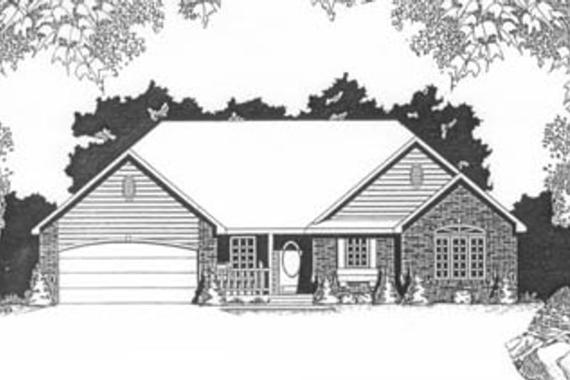 Home Plan - Traditional Exterior - Front Elevation Plan #58-131