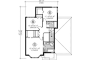 European Style House Plan - 3 Beds 2.5 Baths 1858 Sq/Ft Plan #25-2257 
