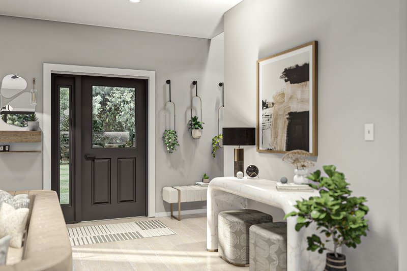 Architectural House Design - Interior - Entry for Traditional House Plan #455-545 - 3 bed, 2.5 bath