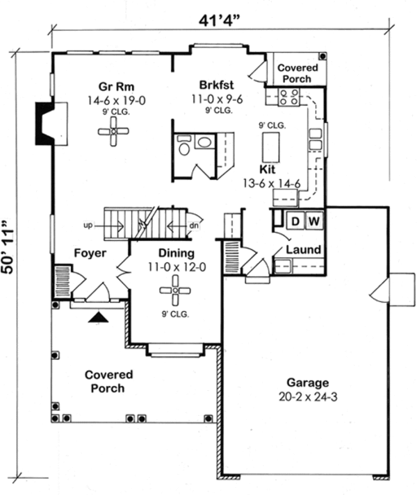 Modern Floor Plan - Main Floor Plan #312-876