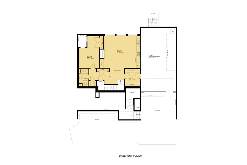 Dream House Plan - Floor Plan - Lower Floor for Contemporary House Plan #1066-268 - 5 bed, 5.5 bath