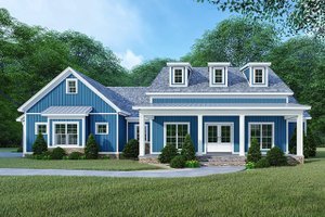 Exterior - Front Elevation 3 for Country House Plan #923-122 - 4 bed, 3 bath