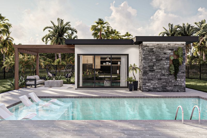 Home Plan - Modern Exterior - Front Elevation Plan #455-646