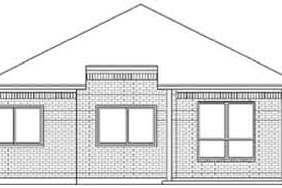 Exterior - Rear Elevation for Traditional House Plan #84-222 - 3 bed, 2 bath