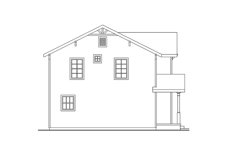 Dream House Plan - Exterior - Other Elevation for Craftsman House Plan #124-1430 - 4 bed, 3.5 bath