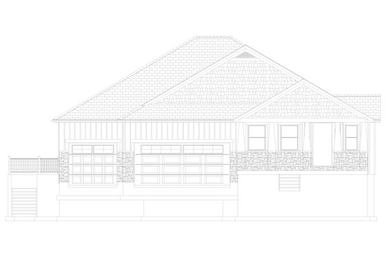 Exterior - Front Elevation 5 for Craftsman House Plan #1060-102 - 3 bed, 2.5 bath