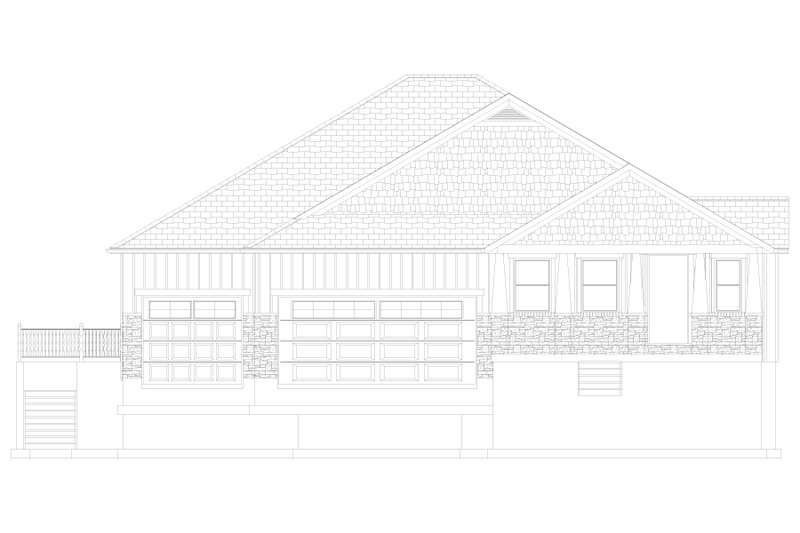 Architectural House Design - Exterior - Front Elevation 5 for Craftsman House Plan #1060-102 - 3 bed, 2.5 bath