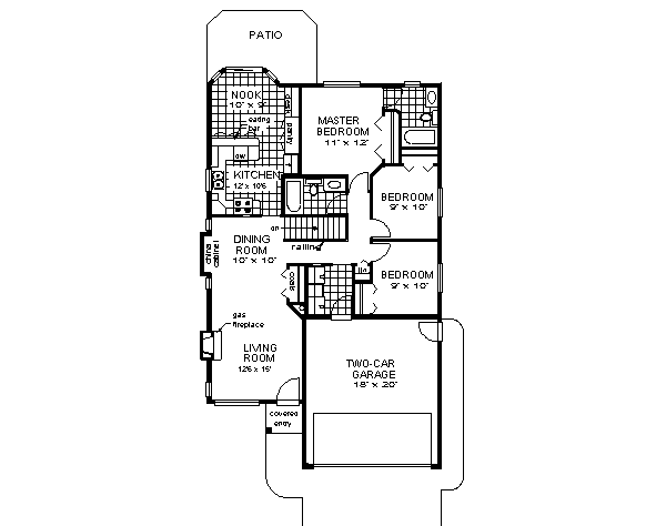 Traditional Floor Plan - Main Floor Plan #18-1033