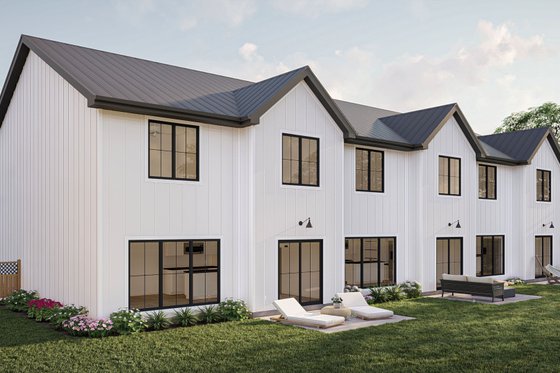 Exterior - Other Elevation 3 for Modern House Plan #455-657 - 3 bed, 2.5 bath